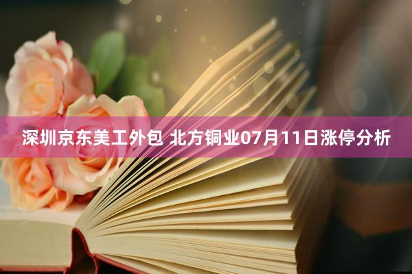 深圳京东美工外包 北方铜业07月11日涨停分析